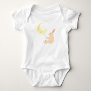 Cute Bunny Moon Baby Bodysuit