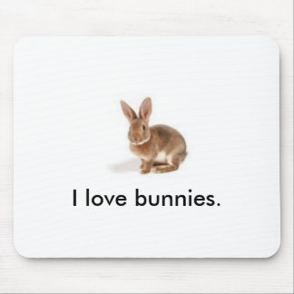 Cute Bunny Mouse Pad