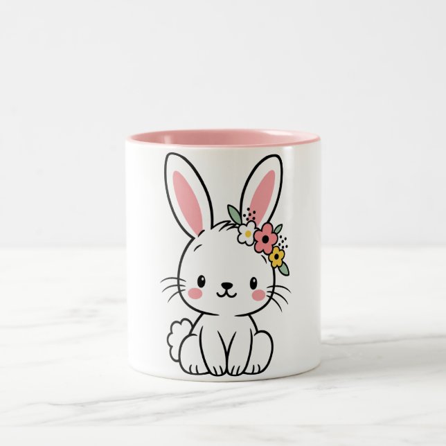 Cute bunny mug (Center)