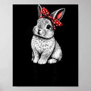 Cute Bunny Mum Mama Rabbit Happy Easter Day Women Poster