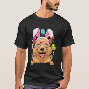 Cute Bunny Norfolk Terrier Dog Face Easter Eggs Ea T-Shirt