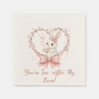 Cute Bunny Party - Personalized Event Decor Napkin