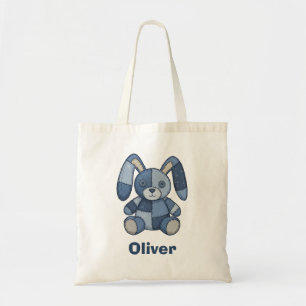 Cute Bunny Patchwork Denim  Tote Bag