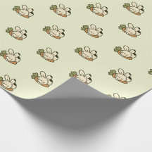 Cute Bunny Pattern Wrapping Paper