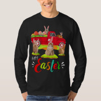 Cute Bunny Persian Cats Riding Red Truck Happy Eas
