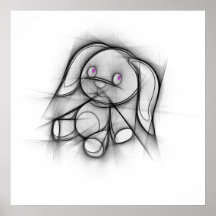 Cute bunny poster.