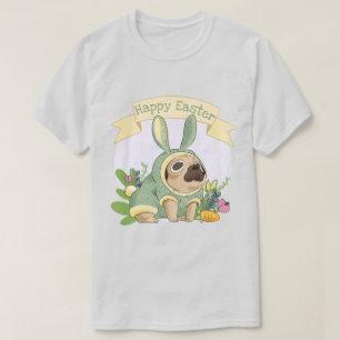 Cute Bunny Pug T-Shirt
