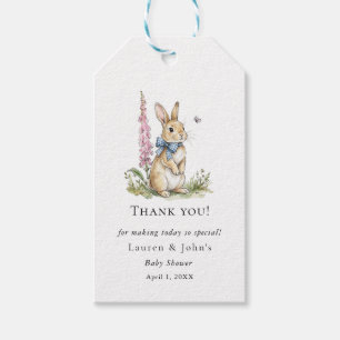 Cute Bunny Rabbit Baby Shower thank you  Gift Tags