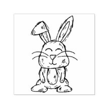 Cute Bunny Rabbit Cartoon Character Art