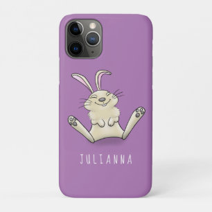 Cute bunny rabbit cartoon illustration Case-Mate iPhone case