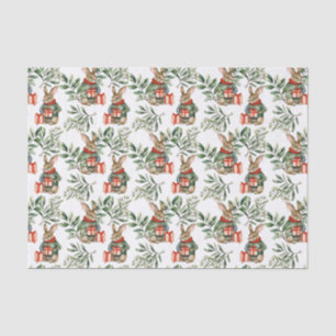 Cute Bunny Rabbit Christmas Tissue Paper