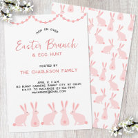Cute Bunny Rabbit Easter Brunch