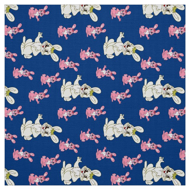 Cute Bunny Rabbit Fabric (Swatch)