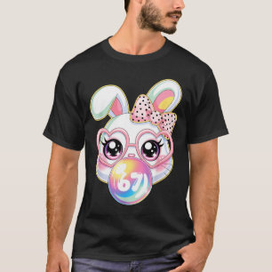 Cute Bunny Rabbit Face For Women Girls Kids Teens T-Shirt