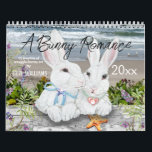 Cute Bunny Rabbit Nature Art Woodland Garden Calendar<br><div class="desc">This whimsical calendar celebrates "A Bunny Romance" with 12 colourful artistic scenes of cute bunny rabbit couples enjoying each month's festivities. Perfect for the Year of the Rabbit, 2023! Snuggle bunny companions in winter snow, in flower gardens, in woodland settings, enjoying time at the sea coast, in a pumpkin patch,...</div>
