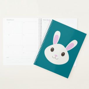 Cute Bunny Rabbit Notebook Planner