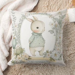 Cute Bunny Rabbit Personalized  Cushion