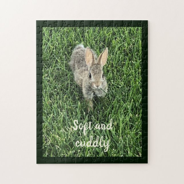 Cute Bunny Rabbit Photo Jigsaw Puzzle (Vertical)