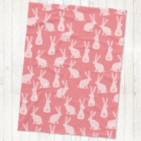 Cute Bunny Rabbit Pink Pattern