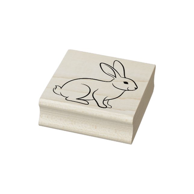 Cute Bunny Rabbit  Rubber Stamp (Stamp)