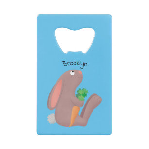 Cute bunny rabbit sitting with carrot cartoon