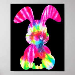 Cute Bunny - Rabbit Tie Dye Bow - Tie Easter Day G Poster