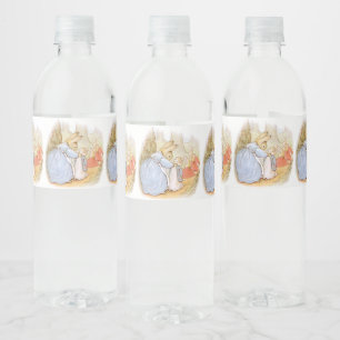 Cute Bunny Rabbit Water Bottle Label