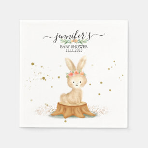 Cute Bunny Rabbit wildlife baby newborn Napkin