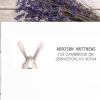 Cute Bunny Return Address Label