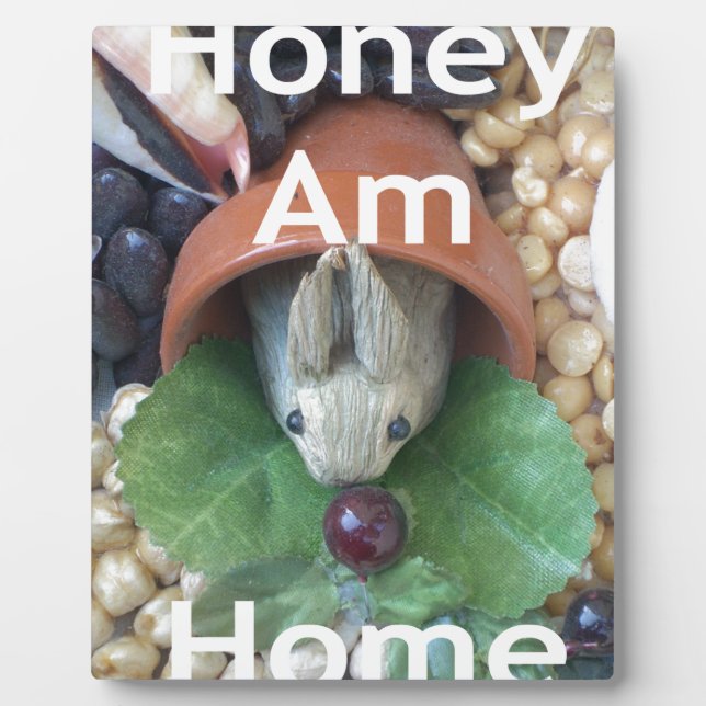 Cute Bunny Snacking Plaque (Front)