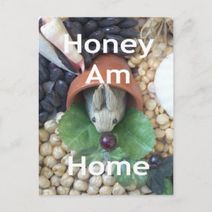 Cute Bunny Snacking Postcard