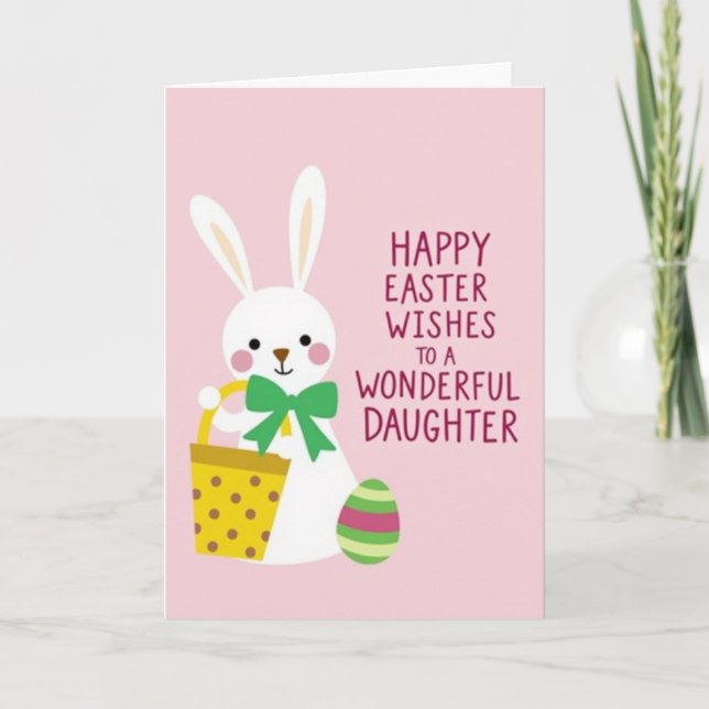 Cute Bunny Spring Occasion Card (Front)