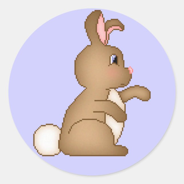 Cute Bunny Sticker (Front)