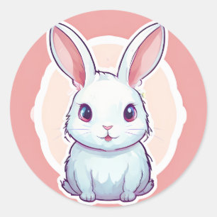 Cute bunny sticker