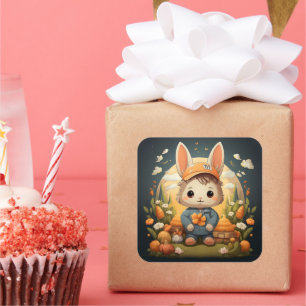 Cute bunny sticker