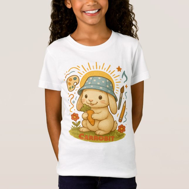 Cute Bunny Summer T-Shirts (Front)