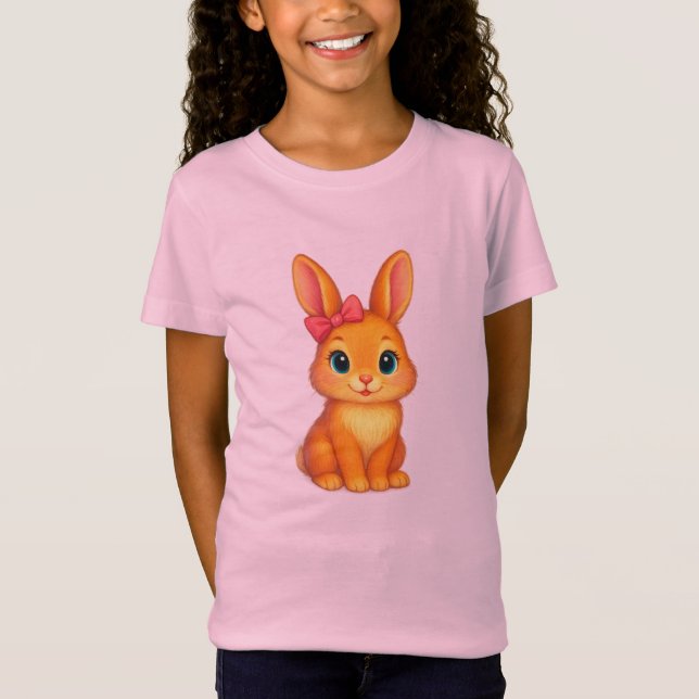 Cute Bunny T-shirt for kids (Front)
