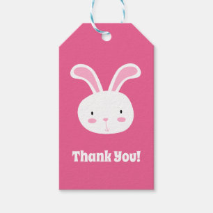 Cute Bunny Thank You Gift Tags