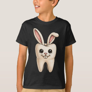 Cute Bunny Tooth Dentist Dentistry Spring Easter T-Shirt