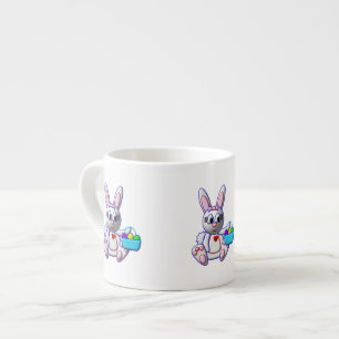 Cute Bunny with a Basket Espresso Cup