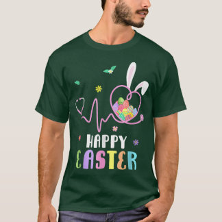 Cute Bunny With Bandana Heart Glasses Bubblegum Ea T-Shirt