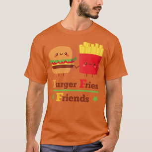 Cute Burger and Fries Friends BFF Funny T-Shirt