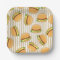 Cute Burger Print Artisan Paper Plate for Party