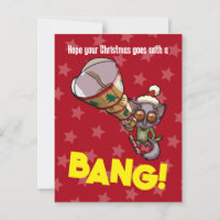 Cute Bush Baby Christmas Bonbon Bang! Cartoon