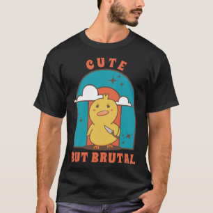 Cute But Brutal Cute Duck with Knife T-Shirt