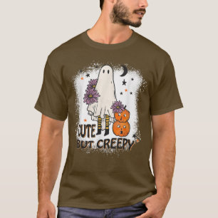 Cute But Creepy Halloween Kawaii Pumpkin Ghost Boy T-Shirt