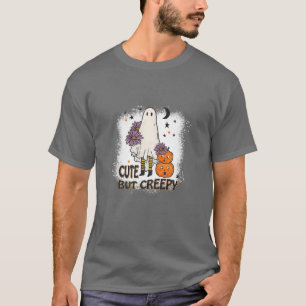 Cute But Creepy Halloween Kawaii Pumpkin Ghost Boy T-Shirt
