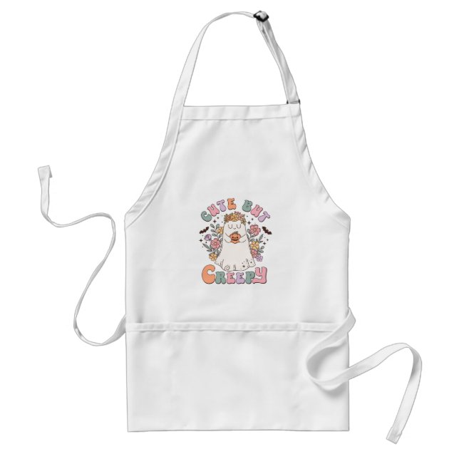 Cute But Creepy Halloween Standard Apron (Front)