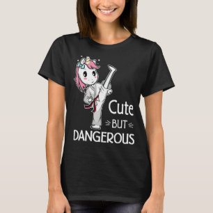 Cute but Dangerous Brazilian Jiu-Jitsu Black Belt  T-Shirt