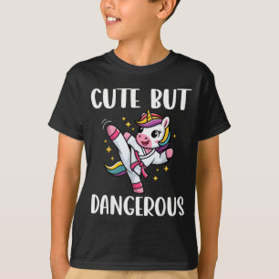 Cute but Dangerous - Funny Unicorn Lover Cool T-Shirt